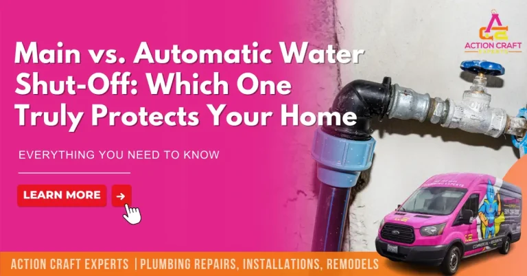 Blog graphic: main vs. automatic water shut-off, which one truly protects your home.