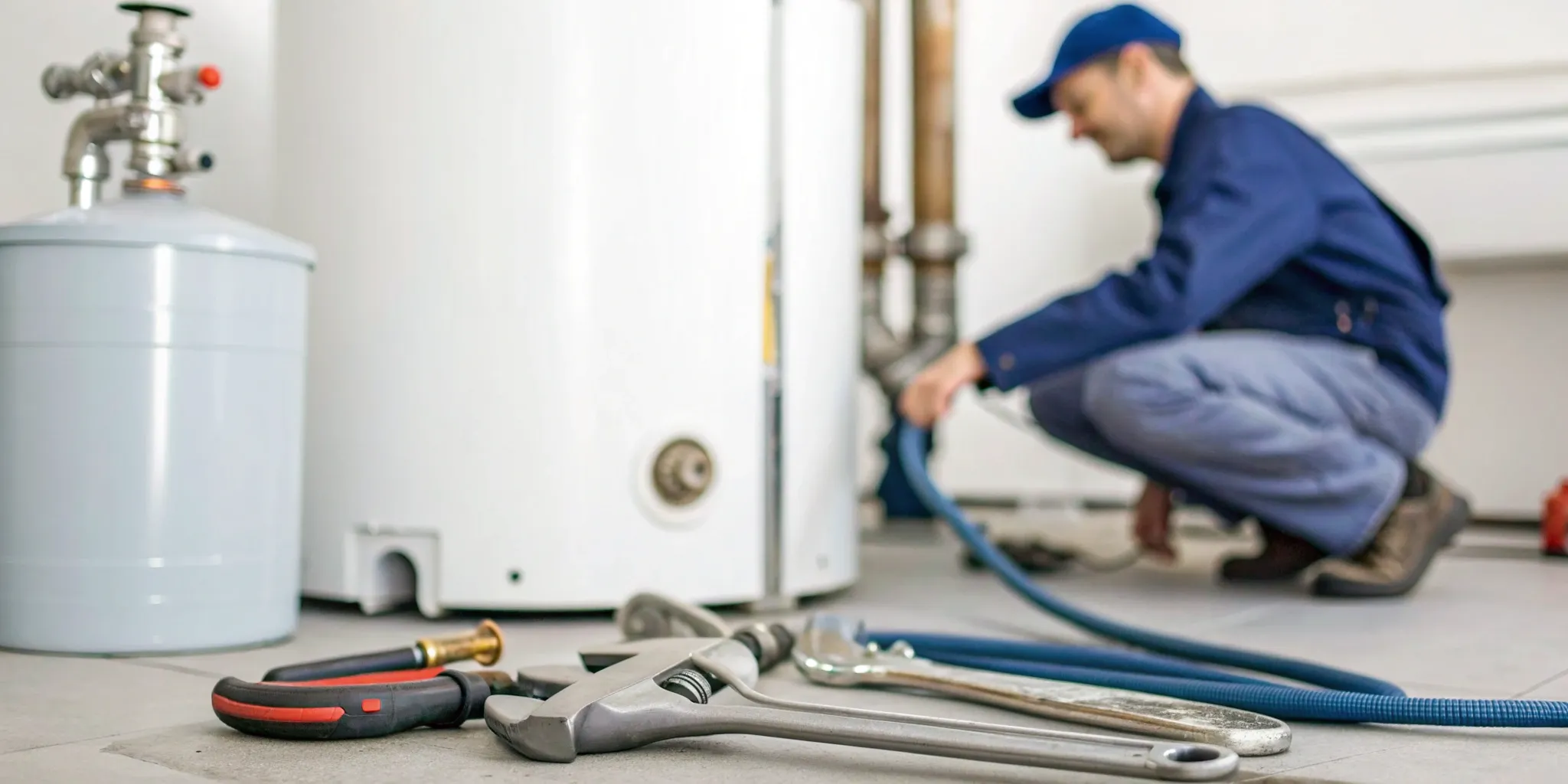 A professional plumber is who to call for a water heater repair.