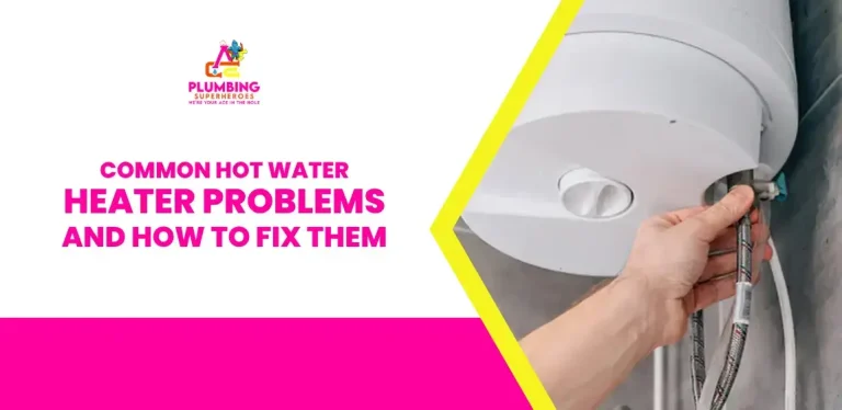 Blog graphic: common hot water heater problems and how to fix them.