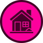 Quadplex residential plumbing service icon.