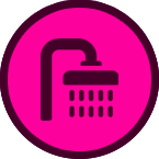 Shower remodeling service icon.