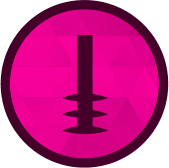 Drain snake or auger icon representing drain cleaning services.